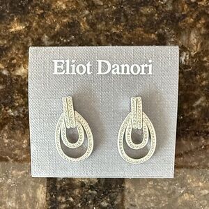 Eliot Danori Dual Hoop Silver Earrings